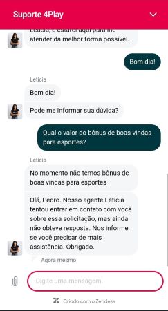 4Play.bet – Chat ao Vivo