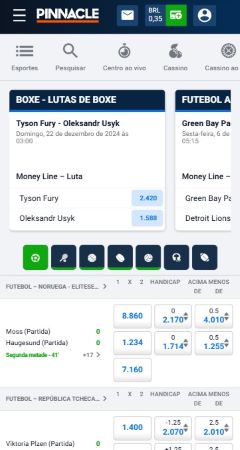 Aplicativo da Pinnacle