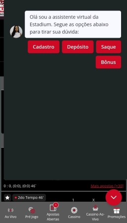 Estadiumbet chat ao vivo