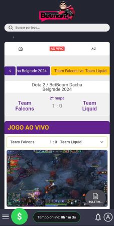 Betman_Apostas ao vivo