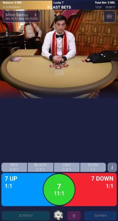 Jogo de pôquer com dealer ao vivo e opções de aposta em tempo real