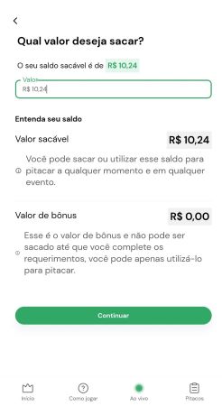 Valor do Saque_Rei do Pitaco