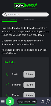 ApostouGanhou jogo responsável