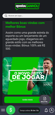 ApostouGanhou site mobile