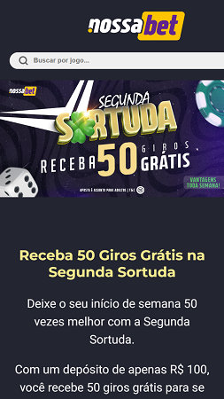 Nossabet Segunda Sortuda
