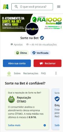 Reclame Aqui_SorteNaBet