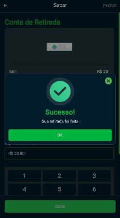 Saque rápido via Pix no SouBet