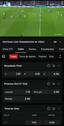 Transmissão ao vivo do Superbet app