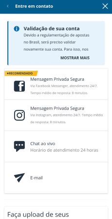 Central de ajuda do Sportingbet app
