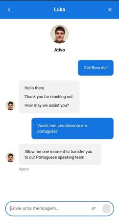 Chat ao vivo na Stake