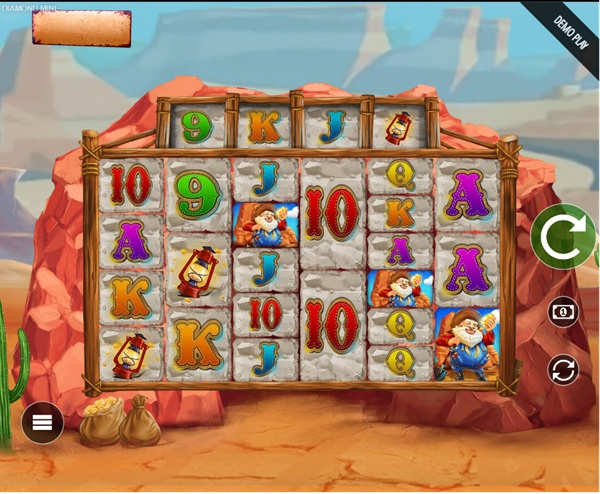 Página do jogo de caça-níquel Diamond Mine Megaways