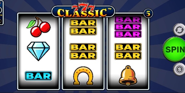 Página do jogo de caça-níquel 777Classic