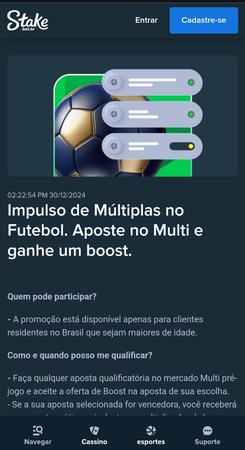 Tela da promoção "Corrida do Multiplicador" no Stake. A imagem mostra um motor turbinado, simbolizando a competição pelo maior multiplicador em jogos selecionados.