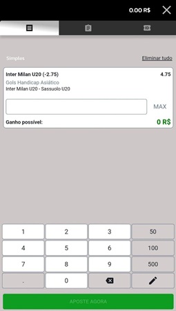 bilhete de apostas na Bateubet