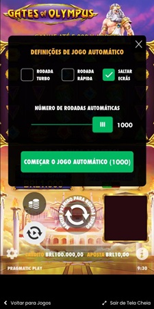 Apostas automáticas no Gates of Olympus