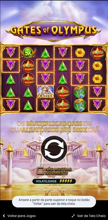 página inicial do Gates of Olympus