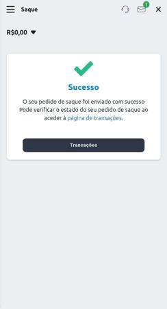 Imagem confirmando que o cassino online Betano paga na hora as apostas vencedoras