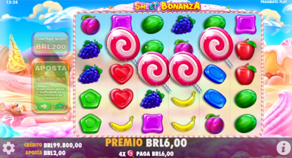 Símbolo Scatter no slot Sweet Bonanza