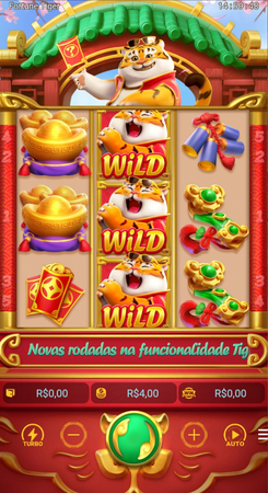 Slot Fortune Tiger com destaque para símbolos wild e gráficos em estilo asiático.