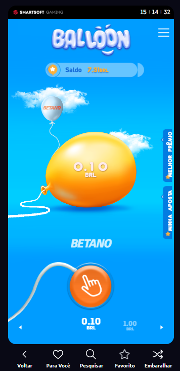 Balloon Betano oferecido pela Smartsoft