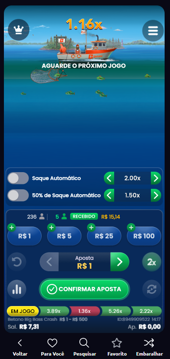 Big Bass Crash Betano