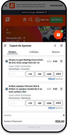 cotações atualizadas na Betano