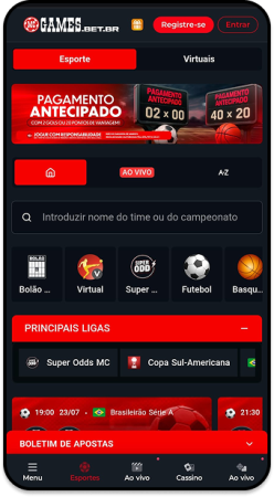 Casa de aposta legalizada com pagamento antecipado no futebol e no basquete