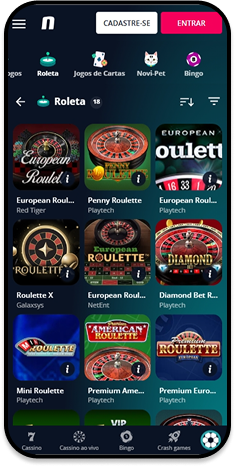 Novibet jogos de mesa