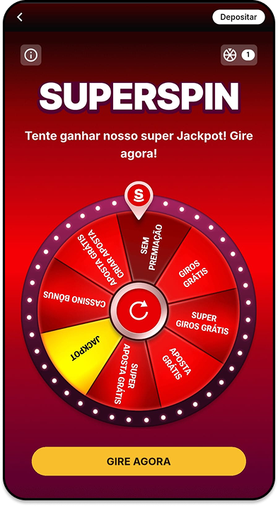 Página da promoção Superspin da casa de apostas Superbet