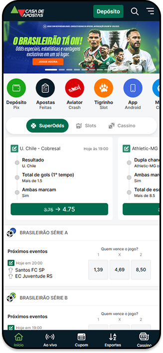 Plataforma Casa de Apostas com bônus com odds especiais no Brasileirão
