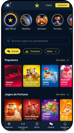 Cassino Estrela Bet com desafios que valem prêmios