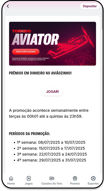 Superbet cassino mostrando o torneio do jogo Aviator com prêmios em dinheiro