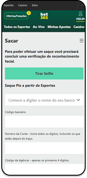 Plataforma com saque sem taxa bet365 e pagamentos a partir de R$5
