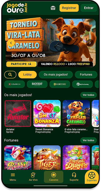 Cassino de 1 real Jogo de Ouro apresentando jogos como Fortune Rabbit