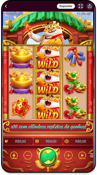 Fortune Tiger da plataforma PG Soft na Superbet com aposta de R$4