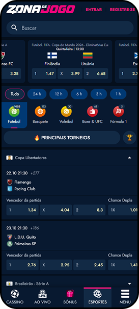 Nova casa de apostas zona de jogo com ofertas para o futebol