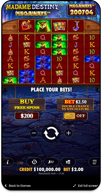 Jogo Madame Destiny Megaways da Pragmatic Play na Stake