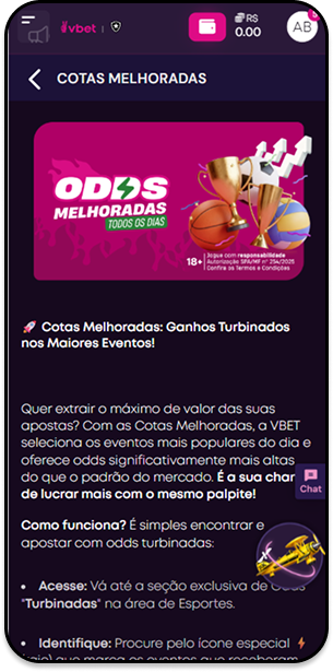 Odds Melhoradas da VBET