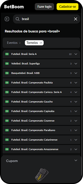 Apostas esportivas na Copa do Brasil 2026 na Betboom