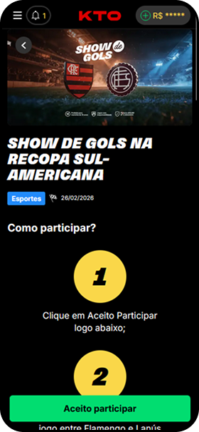 Final da Recopa 2026 entre Flamengo e Lanús com oferta de freebets na KTO