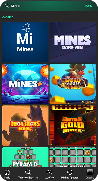 Jogo Mines da Stake com grade 5x5, três minas selecionadas e aposta de R$1,20