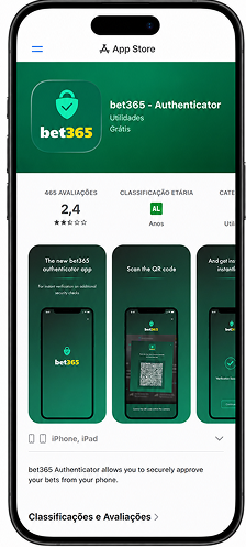 bet365 app disponível na App Store em português, com 465 avaliações