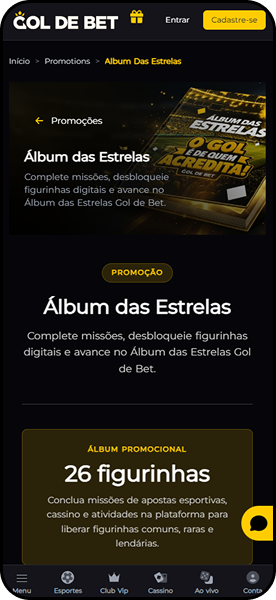Oferta de giros grátis na Gol de Bet para quem completar as missões da operadora